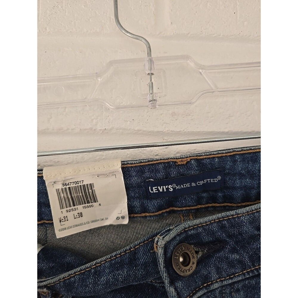 Levi's & Anthropologie Skinny Jeans West Coast French Fabric Sides S.31 NWT $198 - Picture 3 of 12
